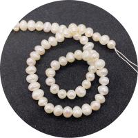 Cultured Round Freshwater Pearl Beads polished DIY white Sold Per Approx 14.96 Inch Strand