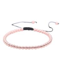 Hämatit Woven Ball Armbänder, Terylen Schnur, mit Non- magnetische Hämatit, rund, plattiert, Einstellbar & Modeschmuck & verschiedene Stile für Wahl, keine, Länge 7-10.5 cm, verkauft von PC