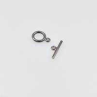 Cruach dhosmálta Toggle Clasp, 304 Cruach dhosmálta, dath airgid plated, 2 phíosa, airgid, 13.5mm,2.3x21.5mm, Poll:Thart 1.6mm, Díolta De réir Socraigh