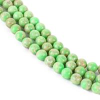 Indruk Jasper Kraal, Ronde, DIY, groen, Per verkocht Ca 38 cm Strand