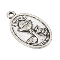 Pendentifs en alliage de zinc, DIY & noircir, couleur originale, 15x25x1mm, Trou:Environ 2mm, 100PC/lot, Vendu par lot