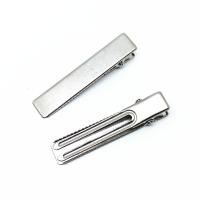 Hår Snap Clips, 304 rustfrit stål, du kan DIY & forskellig størrelse for valg, oprindelige farve, Hole:Ca. 2mm, Ca. 1000pc'er/Bag, Solgt af Bag