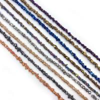 gemstone Chips, Natur grus, Uregelmæssig, forgyldt, du kan DIY, flere farver til valg, 4mm, Solgt Per Ca. 14.96 inch Strand