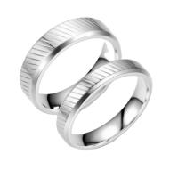 Anillos para Parejas, Acero inoxidable 201, pulido, unisexo & diverso tamaño para la opción, plateado, 6*4mm,6*2mm, Vendido por UD