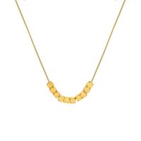 Acier titane collier, avec 1.97inch chaînes de rallonge, Plaqué or 18K, bijoux de mode & pour femme, doré, 1mm,4mm, Longueur Environ 15.75 pouce, Vendu par PC