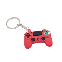 Key Chain, Meka PVC, s Željezo, srebrne boje pozlaćen, Prijenosni, više boja za izbor, 46x35mm, Prodano By PC