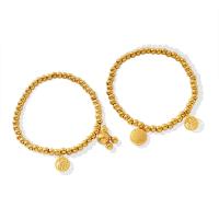 Acier titane bracelet, Placage, pour femme, doré, Longueur 15 cm, Vendu par PC