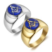 Edelstahl Ringe, 316 L Edelstahl, plattiert, Modeschmuck & unisex & Epoxy Aufkleber, keine, verkauft von PC