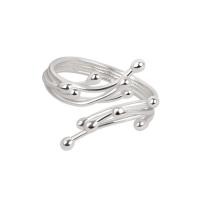 Sterling Silver Jewelry Finger Ring, 925 Sterling Silver, plátáilte, Inchoigeartaithe & do bhean, dathanna níos mó le haghaidh rogha, 20.90mm, Díolta De réir PC