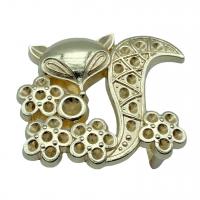 Zinc Alloy Clip Buckle Fox golden Sold By PC