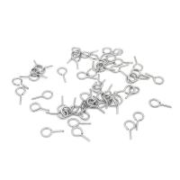 Eyepins in acciaio inox, 304 acciaio inox, macchina lucidato, DIY & formato differente per scelta, colore originale, Venduto da PC