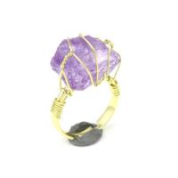 Gemstone Finger Ring, Prás, le Gemstone, ábhair éagsúla do rogha & unisex, nicil, luaidhe & caidmiam saor in aisce, 20x15mm, Díolta De réir PC