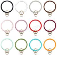 silicone Key Cadre de fermoir, avec alliage de zinc, Rond, Placage de couleur d'or, DIY, plus de couleurs à choisir, 6mm, Diamètre intérieur:Environ 75mm, Vendu par PC