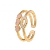 ottone Anelli Cuff, placcato color oro, Regolabile & per la donna & smalto, nessuno, Venduto da PC