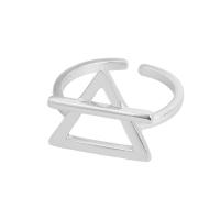 Sterling Silver Jewelry Finger Ring, 925 sterline d'argento, placcato, Regolabile & per la donna & cavo, nessuno, 13.60mm, Venduto da PC