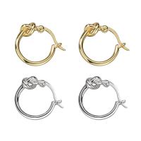 925 Sterling Silver Huggie Hoop Earring plated for woman Sold By Pair