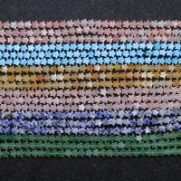 Mixed Edelsteen kralen, Natuursteen, Ster, DIY, meer kleuren voor de keuze, 6x6mm, 75pC's/Strand, Per verkocht 39 cm Strand