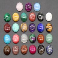 Gemstone Cabochons, Natursten, poleret, du kan DIY, flere farver til valg, 13x18mm, Solgt af PC