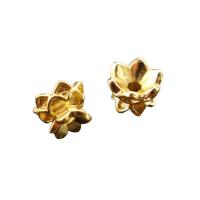 Brass Bead Cap Flower plated DIY nickel lead & cadmium free Sold By PC