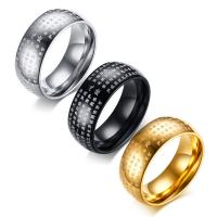 Anillo de dedo de acero inoxidable, acero inoxidable 304, Joyería & diverso tamaño para la opción & para hombre, más colores para la opción, 8x2.60mm, Vendido por UD