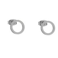 Nerezová ocel náušnice, 304 Stainless Steel, módní šperky & unisex, 8mm, Prodáno By Pair