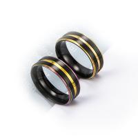 304 Stainless Steel Finger Ring Round plated fashion jewelry & for man Sold By PC