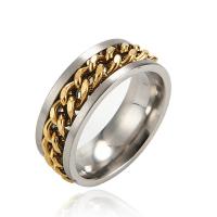 304 roestvrij staal Finger Ring, Ronde, plated, mode sieraden & verschillende grootte voor keus & voor de mens, meer kleuren voor de keuze, Verkocht door PC