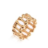 acero inoxidable 304 anillo, Esférico, chapado en color dorado, Joyería & diverso tamaño para la opción & para hombre & hueco, dorado, Vendido por UD