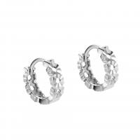 925 Sterling Silver Lever Back Earring plated for woman & hollow Sold By Pair