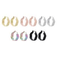 Mens pendiente de aro de acero inoxidable, acero inoxidable 304, Joyería & para mujer & hueco, más colores para la opción, 7*21mm, Vendido por Par