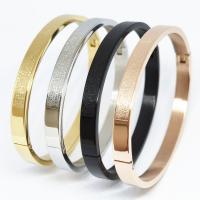 304 rustfrit stål Bangle, Unisex, flere farver til valg, Solgt af PC