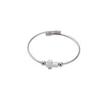 304 nehrđajućeg čelika Pljuska Bangle, uglađen, bez spolne razlike, više boja za izbor, 2.50x230mm, Prodano By PC