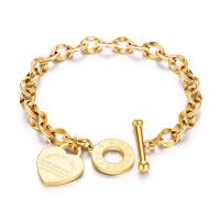 Titanium Steel Bracelet titanium steel toggle clasp for woman Length 14 cm Sold By PC