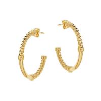 Zinklegering oorknoppen, Zinc Alloy, zinklegering oorbel bericht, voor vrouw, gouden, 43mm, Verkocht door pair