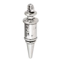 Colgantes de Aleación de Zinc, Jeringajeringuilla, chapado en color de plata antigua, unisexo, plateado, libre de níquel, plomo & cadmio, 7x27x7mm, agujero:aproximado 2.5mm, Vendido por KG