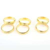 Zinklegering Ring Set, Zinc Alloy, uniseks, gouden, 17mm, 100pC's/box, Verkocht door box