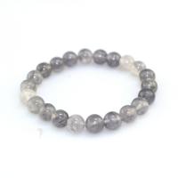 Quartz Bracelets Grey Quartz handmade & Unisex grey 8mm Length 18 cm Sold By PC