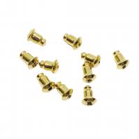 Brass Korva Nut Component, Messinki, päällystetty, tee-se-itse, enemmän värejä valinta, nikkeli, lyijy ja kadmium vapaa, 4.50x6mm, Myymät PC