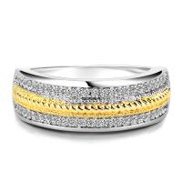 Cubic Zirconia Micro Pave Brass Ring plated & micro pave cubic zirconia & for woman nickel lead & cadmium free US Ring Sold By PC