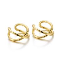 925 sterline d'argento Clip orecchino, placcato, per la donna & cavo, nessuno, 10x6mm, Foro:Appross. 6mm, Venduto da coppia