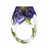 Resin fingerring, Unisex, blandede farver, Solgt af PC