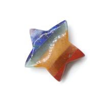 Gemstone Decoration Star polished mixed colors 30mm Sold By PC