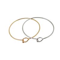 Rozsdamentes acél bangle, 304 rozsdamentes acél, galvanizált, divat ékszerek & DIY & egynemű, több színt a választás, Által értékesített PC