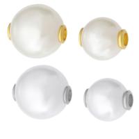 Plastpärlor, 303 rostfritt stål, med Plast Pearl, Unisex & olika storlek för val, fler färger för val, Hål:Ca 3mm, Säljs av PC