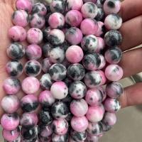 persisk Jade Bead, Rund, polerad, olika storlek för val, två olikfärgade, Såld Per Ca 14.96 inch Strand