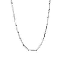 Collier de bijoux en acier inoxydable, Acier inoxydable 304, Acier inoxydable 304 fermoir homard, poli, unisexe, argent, 3mm, Vendu par PC