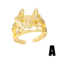 Cúbicos Circonia Micro Pave anillo de latón, metal, con Perlas plásticas, chapado en color dorado, diferentes estilos para la opción & micro arcilla de zirconia cúbica, dorado, libre de níquel, plomo & cadmio, 12mm, Vendido por UD