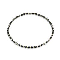 Hematite Pulsera, con aleación de zinc, unisexo, Negro, longitud aproximado 21 cm, Vendido por UD