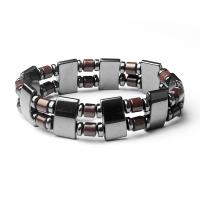 Hematit Armband, med Red Agate, polerad, Unisex, blandade färger, Längd Ca 21 cm, Säljs av PC