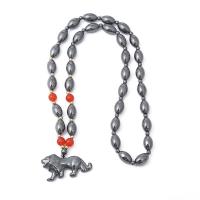 Ematite collana per maglione, with agate, unisex, colori misti, Lunghezza 68 cm, Venduto da PC